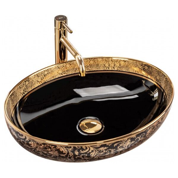 

Умывальник (Раковина) Rea Margot Gold/Black REA-U8978