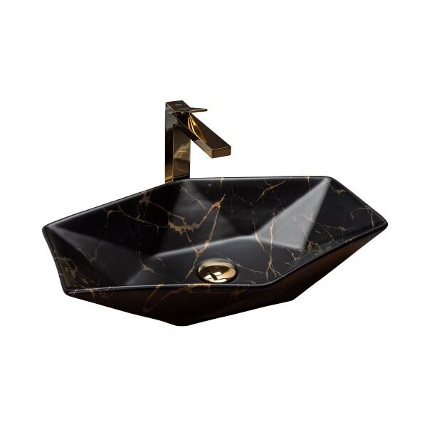 

Умывальник (Раковина) REA VEGAS BLACK MARBLE MAT REA-U0994