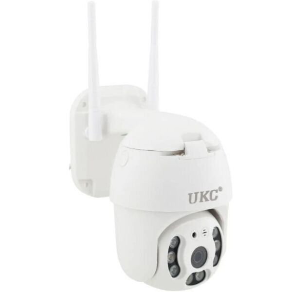 

IP камера видеонаблюдения UKC N3 6913 уличная с WiFi цветная Белая