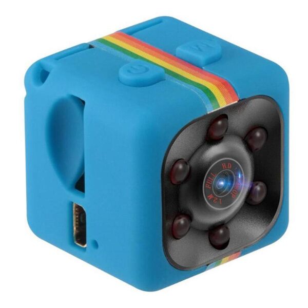 Акція на Мини камера SQ11 с ночной съемкой и датчиком движения, размер 23*23*23 мм / цвет синий від Allo UA