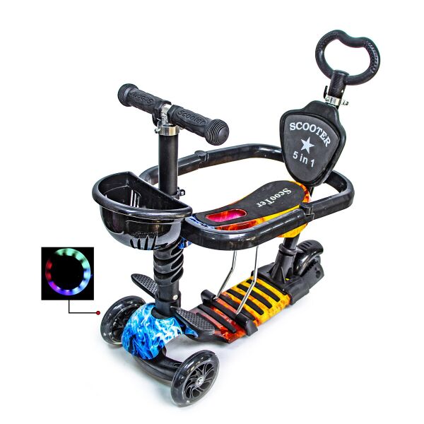 

Самокат 5in1 "Божья коровка" Fire&Ice с бортиком.