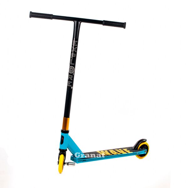 

Трюковый самокат WAVE Classik HIC Explore, с 1 пегой, HIC, диаметр колес 110 мм, пластиковые диски, голубой