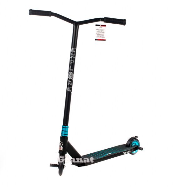 

Трюковый самокат CROSS DELUXE II Explore, HIC, 2 пеги, колеса 110 мм, Синий