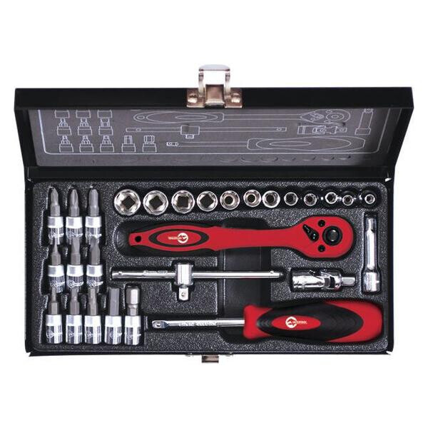 

Набор инструмента Intertool - 1/4" 28 ед.(ET-6028)