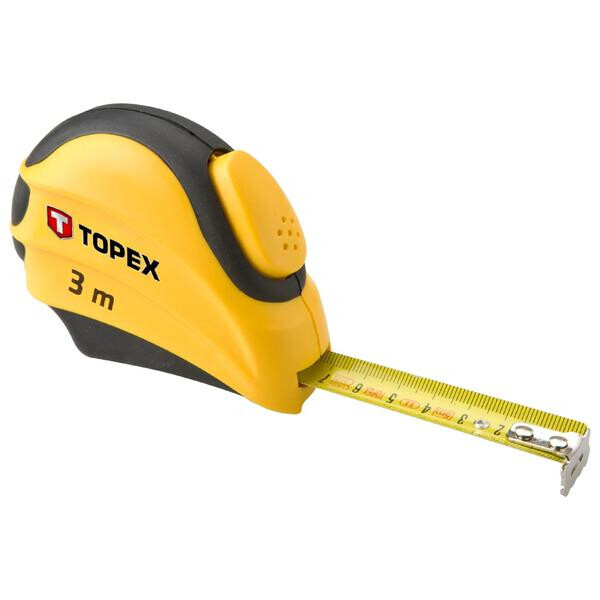 

Рулетка Topex - 3 м х 16 мм автостоп(27C383)
