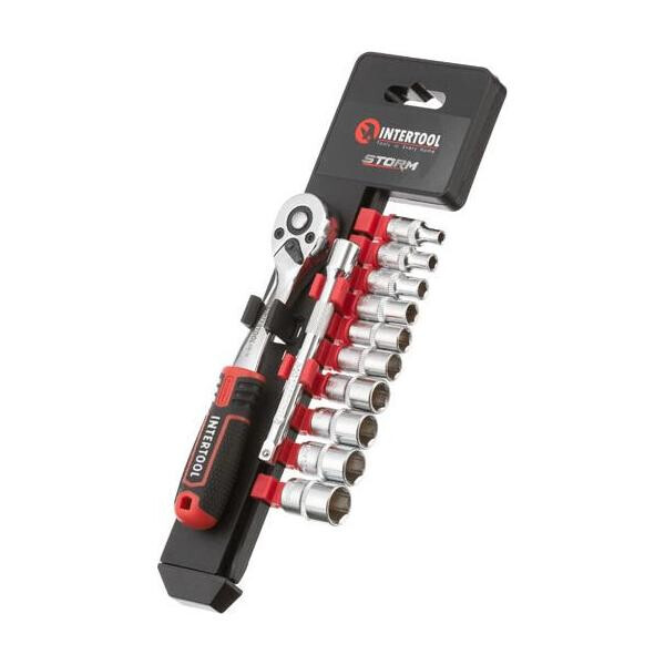 

Набор инструмента на планке Intertool - 1/4" x 12 ед. Storm(ET-8012)