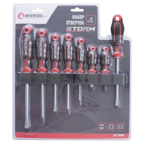 

Набор отверток Intertool - Storm (8 шт.)(VT-3438)