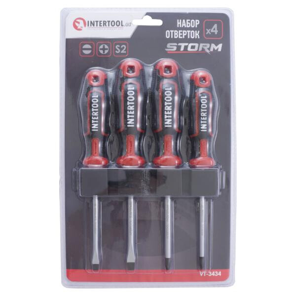 

Набор отверток Intertool - Storm (4 шт.)(VT-3434)