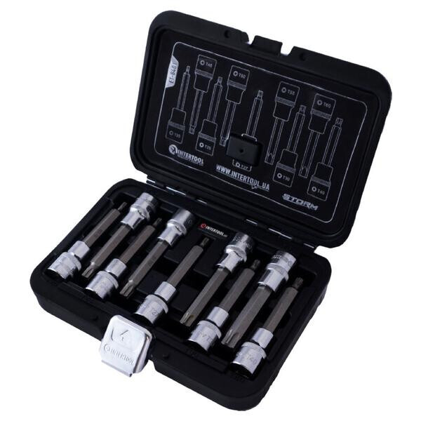 

Набор бит TORX Intertool - 1/2" x T20-T60 x 100 мм (9 шт.) Storm(ET-8401)