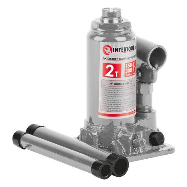 

Домкрат гидравлический Intertool - 2 т х 278 мм одноштоковый(GT0021)