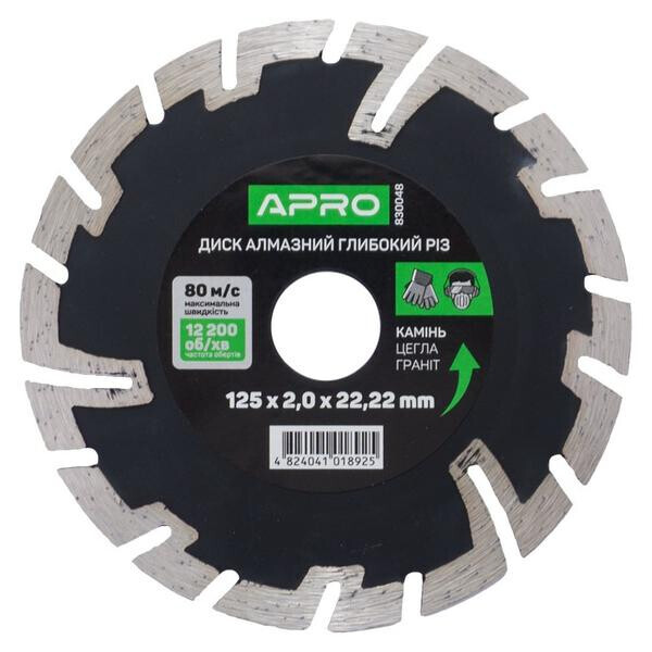 

Диск алмазный Apro - 125 мм турбо-Pro(830048)