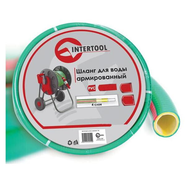 

Шланг поливочный Intertool - 1/2" х 50 м салатовый 4-х слойный(GE-4106)