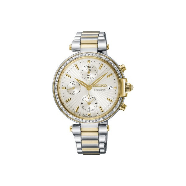 

Часы Seiko SNDV42P1 Klassik Damen-Chronograph 36mm 3ATM