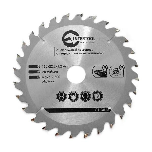 

Диск пильный Intertool - 150 х 27T х 22,2 мм(CT-3015)