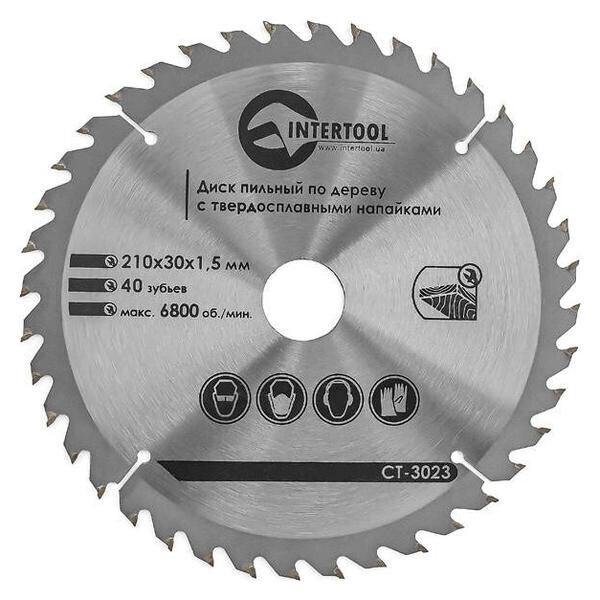 

Диск пильный Intertool - 210 х 40T х 30 мм(CT-3023)