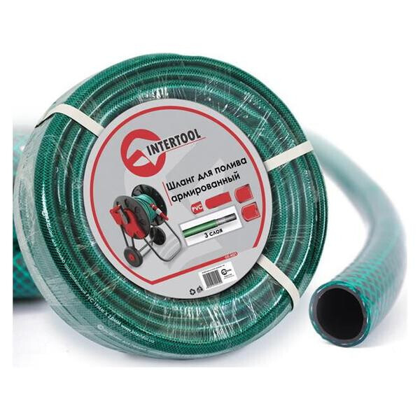 

Шланг поливочный Intertool - 3/4" х 20 м зеленый 3-х слойный(GE-4043)