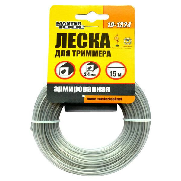 

Леска для триммера Mastertool - 2,4 мм х 15 м "квадрат" армированный(19-1324)
