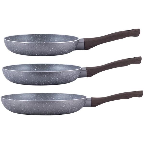 

Набор сковород Gregers Grey Ø20см, Ø24см, Ø28см с антипригарным покрытием ILAG Kamille KM-4116