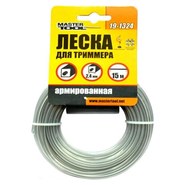

Леска для триммера Mastertool - 3,0 мм х 15 м "квадрат" армированный(19-1330)