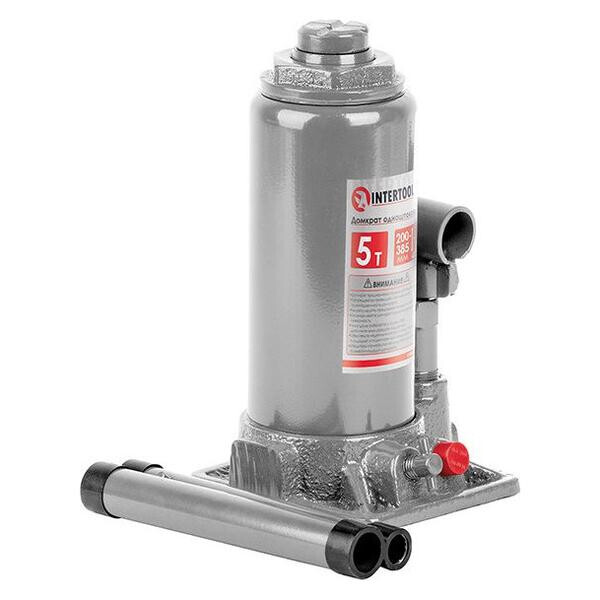 

Домкрат гидравлический Intertool - 5 т х 355 мм одноштоковый (в кейсе)(GT0053)