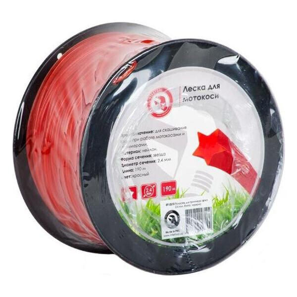 

Леска для триммера Intertool - 2,4 мм x 190 м "звезда"(DT-2272)