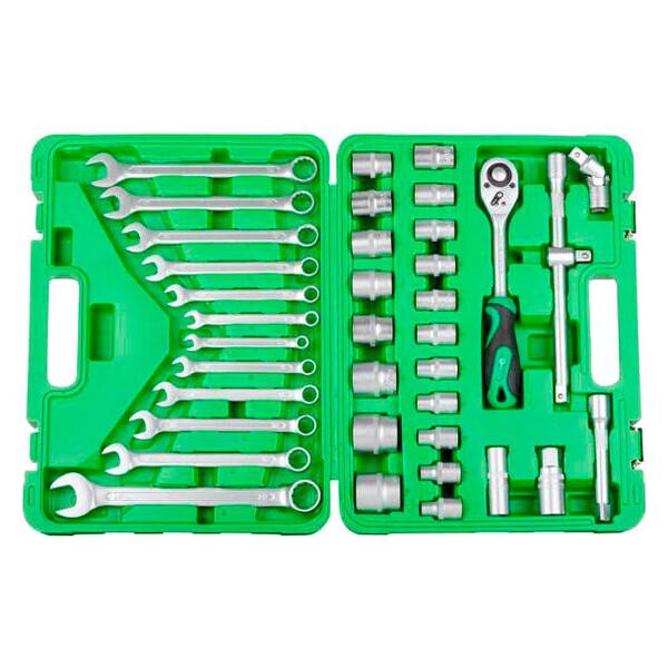 

Набор инструмента Intertool - 1/2" 38 ед. зеленый(ET-6038SP)