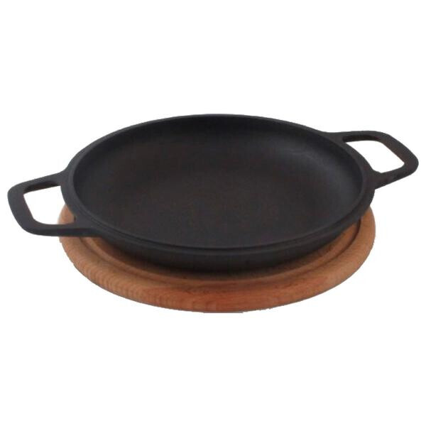 

Сковорода-крышка чугунная Biol - 200 мм с доской(02032D)