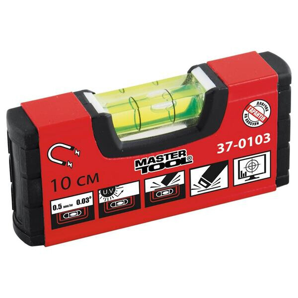 

Уровень Mastertool - 100 мм с магнитом(37-0103)