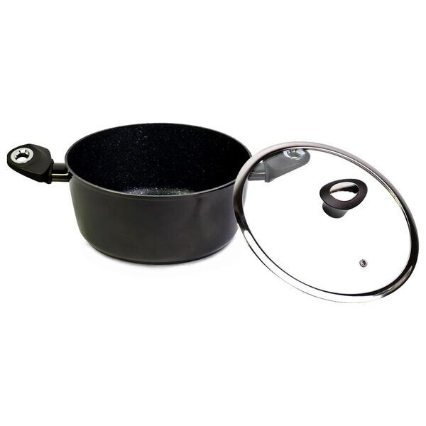 

Кастрюля антипригарная Kamille - 240 мм x 4 л Black Marble(4108)