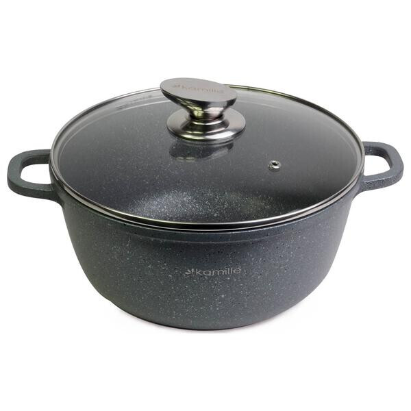 

Кастрюля антипригарная Kamille - 240 мм x 4,5 л гранит(4425)