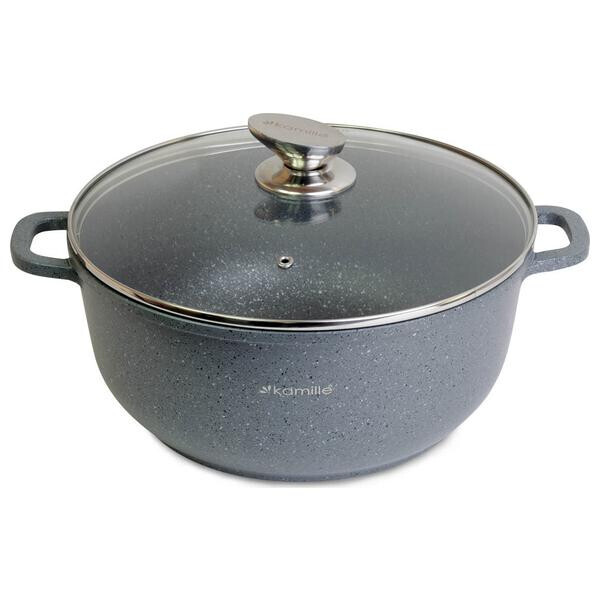 

Кастрюля антипригарная Kamille - 280 мм x 6,5 л гранит(4426)