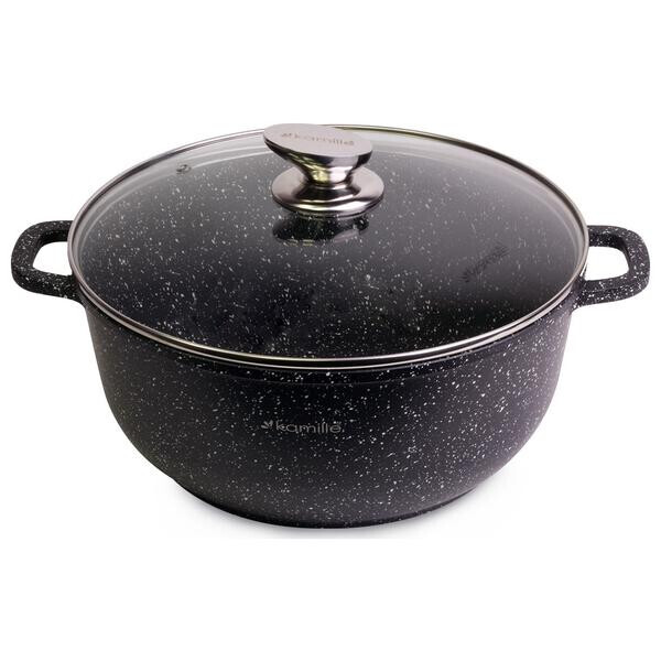 

Кастрюля антипригарная Kamille - 280 мм x 6,5 л мрамор(4406)