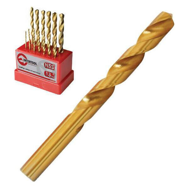 

Набор сверл по металлу Intertool - 25 шт. (1-13 мм), титан(SD-0025)