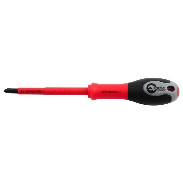 

Отвертка Intertool - крестовая PH3 х 150 мм 1000 В диэлектрическая(VT-3213)