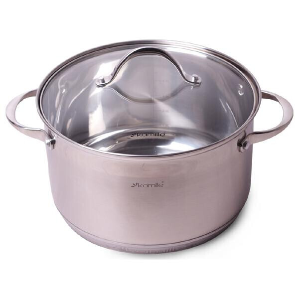

Кастрюля нержавеющая Kamille - 220 мм x 4,9 л(4722S)