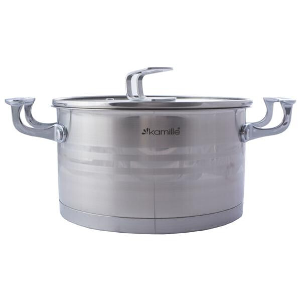 

Кастрюля нержавеющая Kamille - 200 мм x 3,1 л(5855)