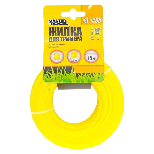 

Леска для триммера Mastertool - 3,0 мм x 15 м квадрат(19-1430)