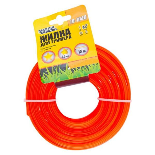 

Леска для триммера Mastertool - 4,0 мм x 15 м звезда(19-1040)