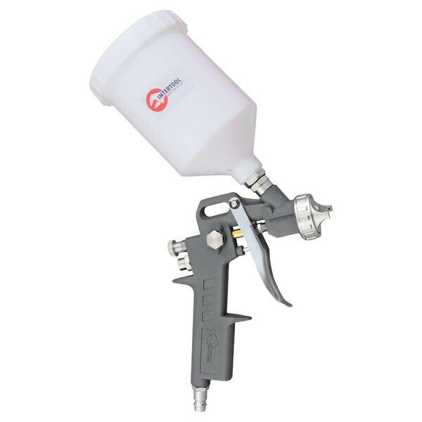 

Пневмопистолет лакокрасочный HP Intertool - верхний бак 600 мл d=1,5 мм(PT-0204)