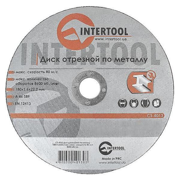 

Диск отрезной по металлу Intertool - 180 х 1,6 х 22,2 мм(CT-4013)