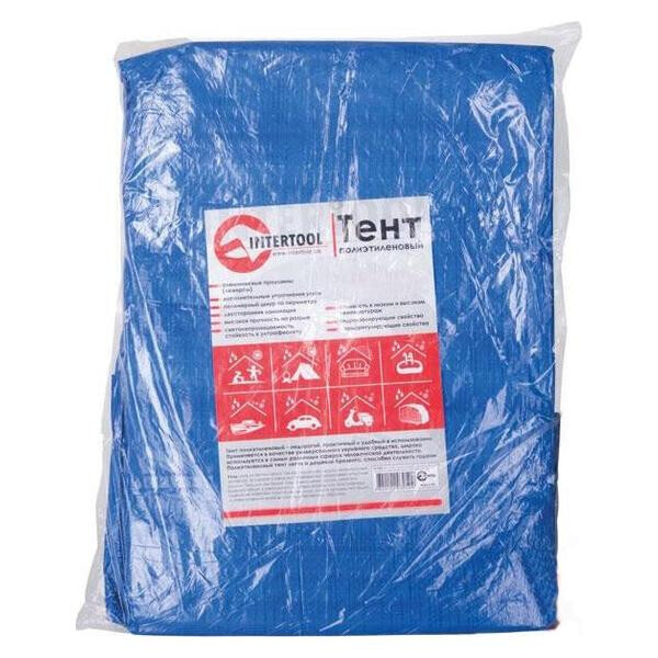 

Тент Intertool - 6 x 10 м x 65 г/м² синий(AB-0610)