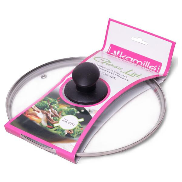 

Крышка стеклянная Kamille - 220 мм(0642L)