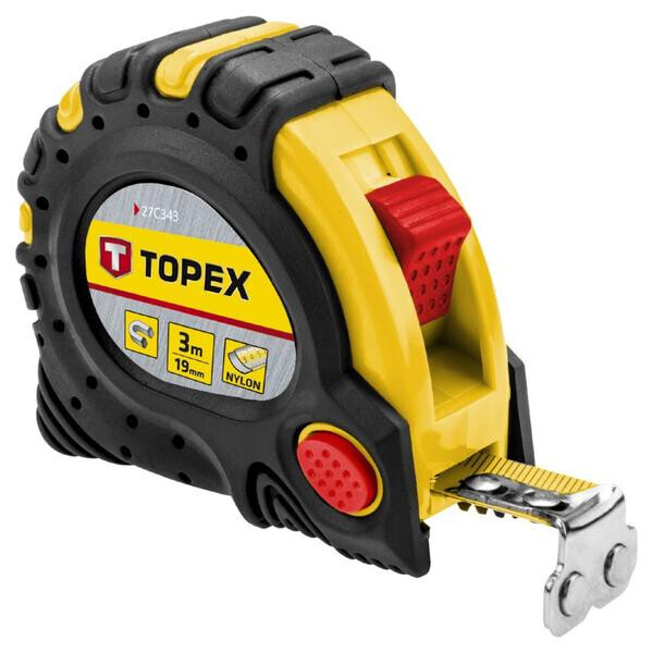 

Рулетка Topex - 3 м х 19 мм супер-магнит(27C343)
