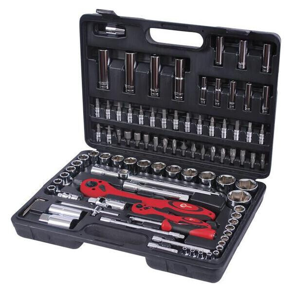 

Набор инструмента Intertool - 1/4", 1/2" 94 ед. Pro ET-6094(ET-6094)
