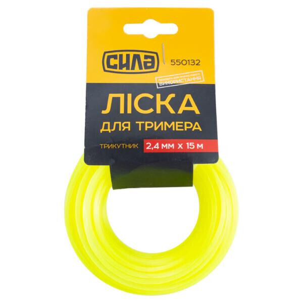 

Леска для триммера Сила - 2,4 мм x 15 м треугольник(550132)