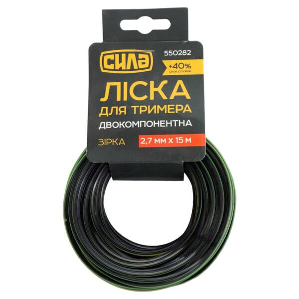 

Леска для триммера Сила - 2,7 мм x 15 м звезда PRO(550282)