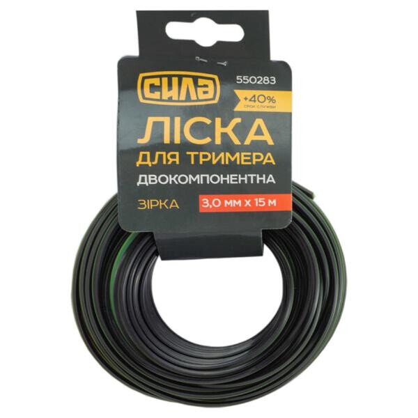 

Леска для триммера Сила - 3,0 мм x 15 м звезда PRO(550283)