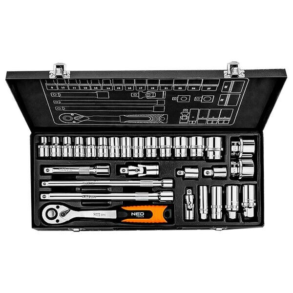

Набор инструмента Neo - 3/8" x 1/2" 28 ед.(08-677)