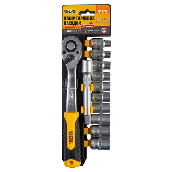 

Набор инструмента на планке Mastertool - 1/2" x 12 ед. 78-1312(78-1312)