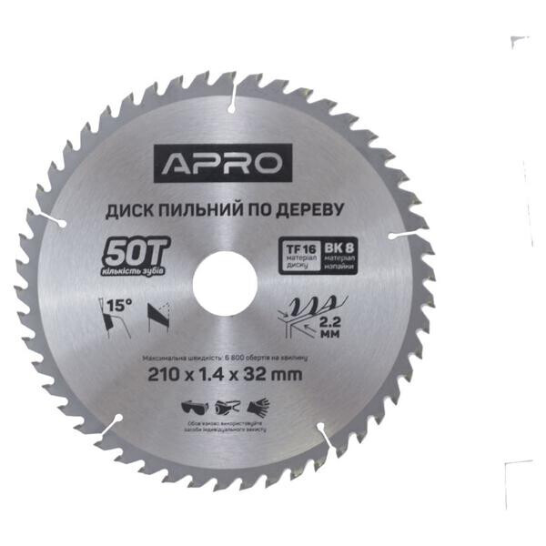 

Диск пильный Apro - 210 x 32 мм x 50T(830193)